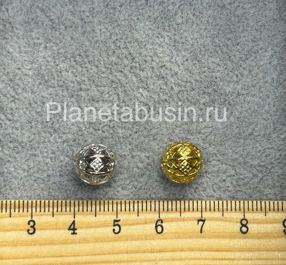 Бусины люкс (Корея) ажурная 0019