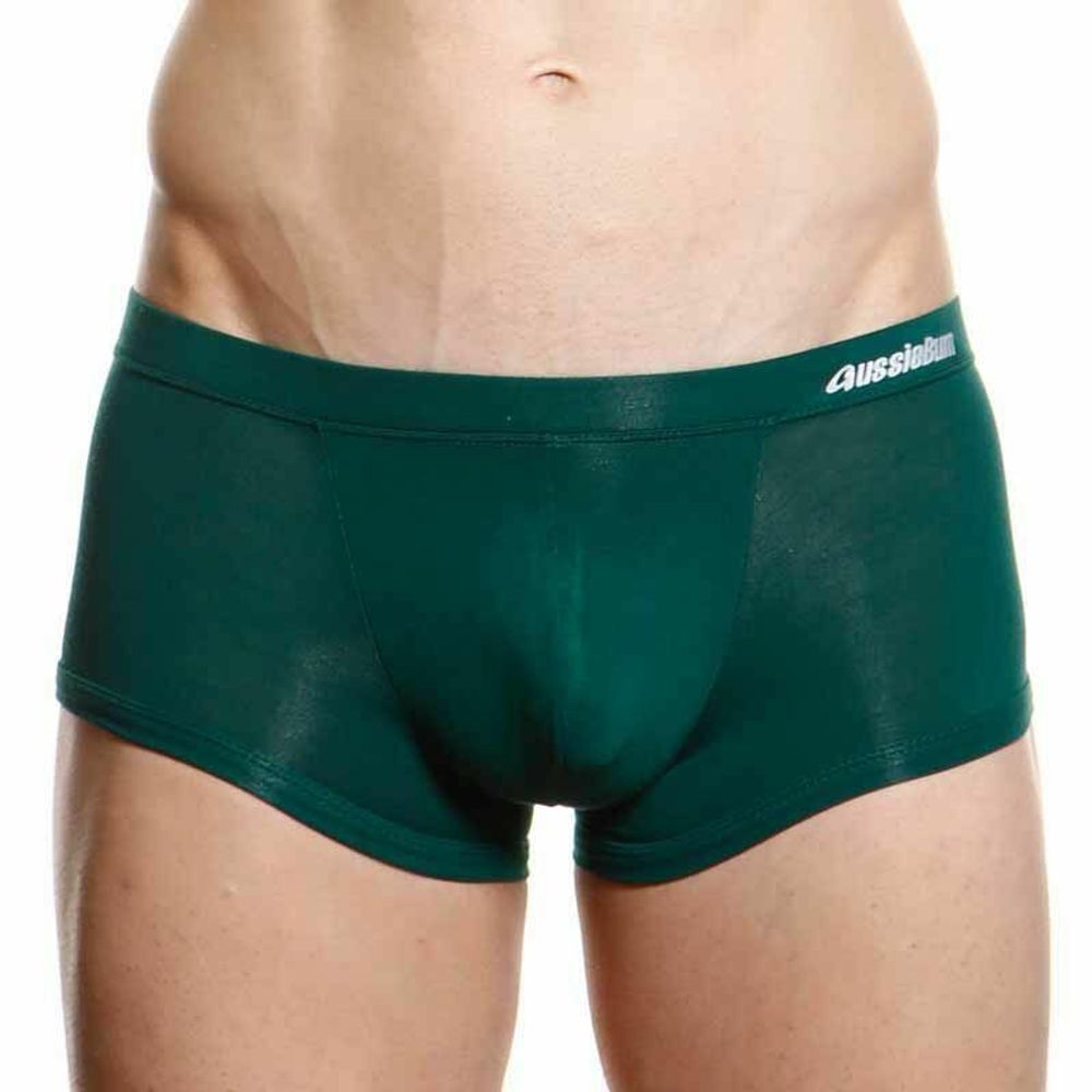 Мужские трусы боксеры темно-зеленые Aussiebum Man Green Boxer AB00249