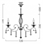 Подвесная люстра Maytoni Grace ARM247-08-G