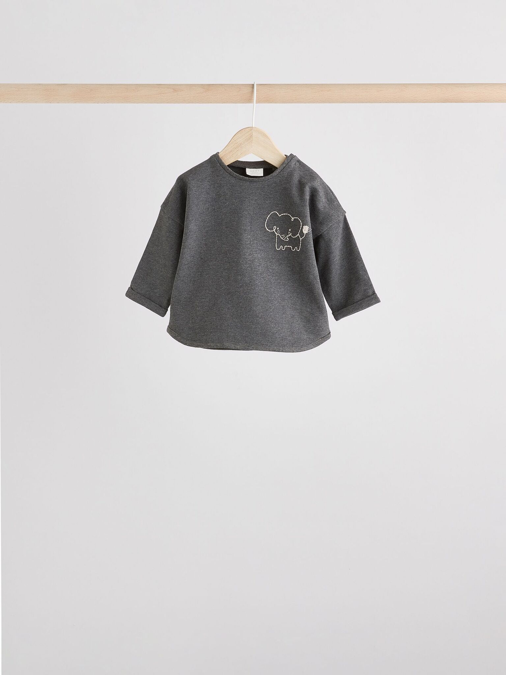 Лонгслив и легинсы в комплекте для малышей Next E48-113, 3 шт., Бежевый, Серый