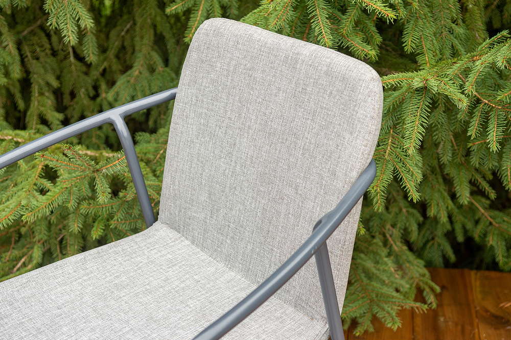 "Марокко" стул из текстилена nanotex, алюминиевый каркас, цвет серый