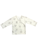 Набор распашонок 2шт. Звездочки, короны, р. 68, молочный / бежевый (Bloom Baby)