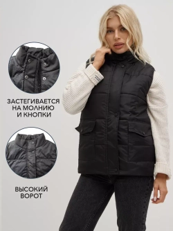 Жилетка утепленная безрукавка больших размеров
