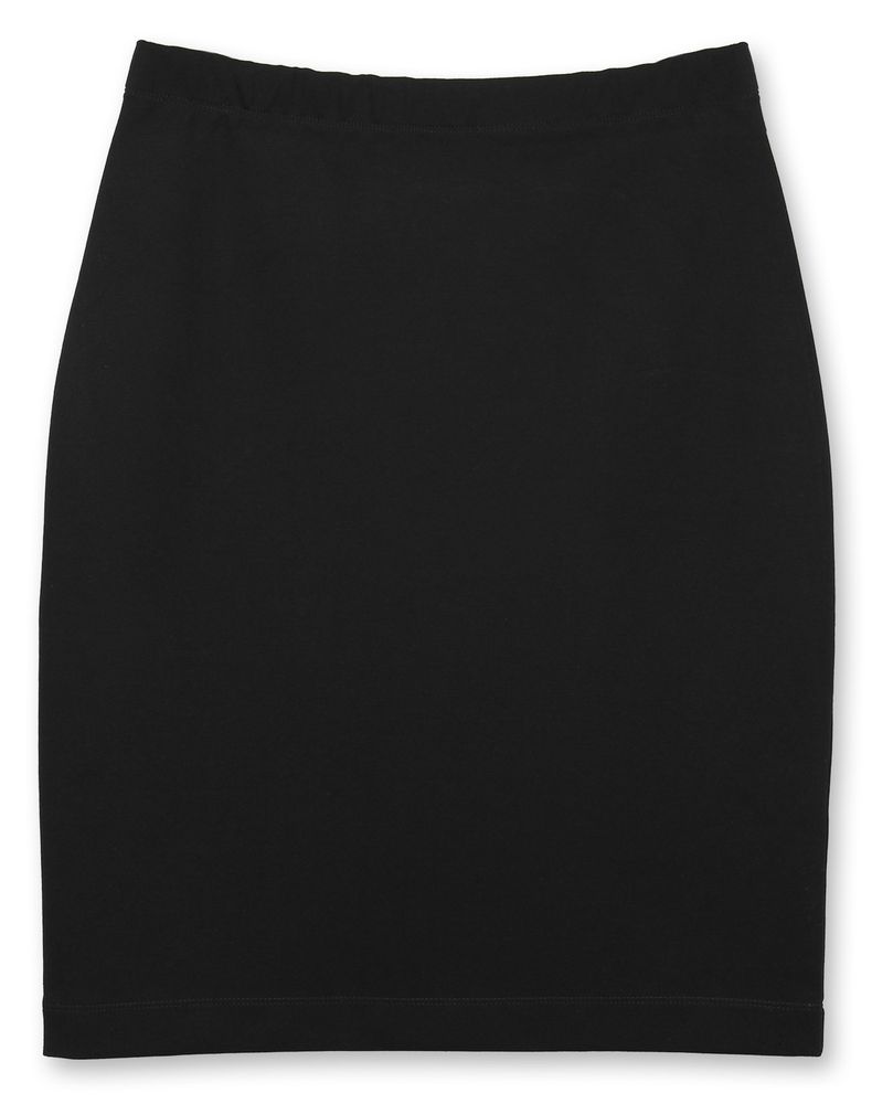 Черная трикотажная юбка-карандаш AMADEO