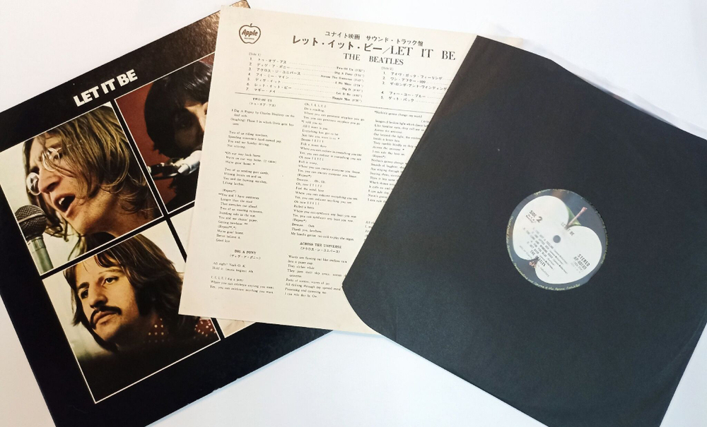 Винтажная виниловая пластинка LP The Beatles Let It Be (Japan 1971) (No Obi)