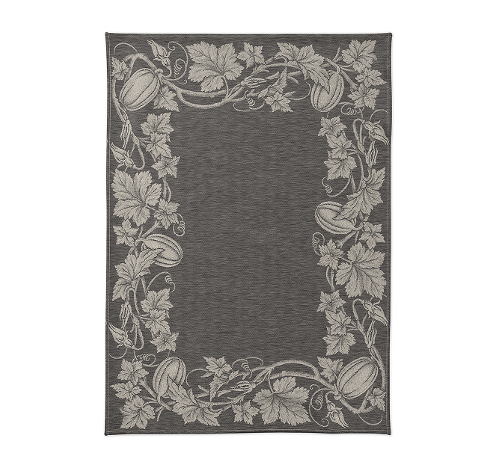 Полотенце кухонное 50х70см Leitner Leinen Kurbis темно-серое