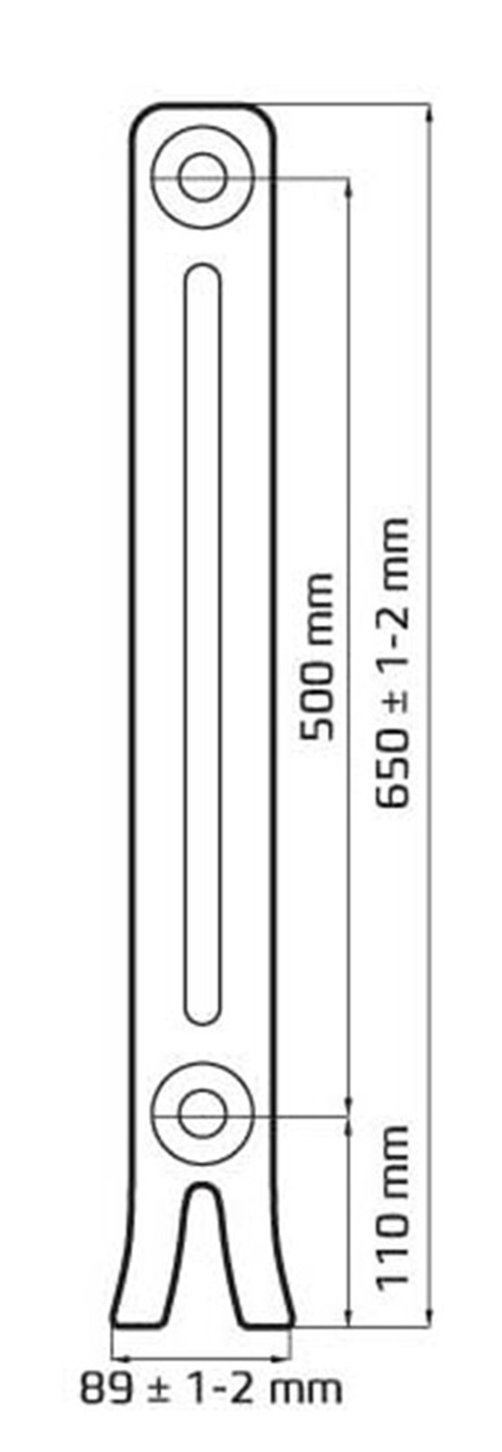 Радиатор чугунный РАДИМАКС Loft 500/070, 6 секций, LF 500/070-6s
