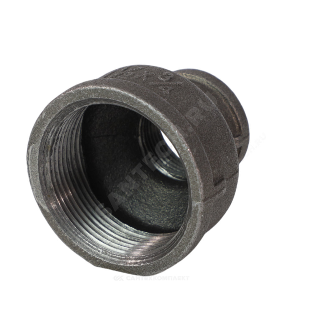Муфта переходная чугун Ду 40х32 (1 1/2"х1 1/4") ВР Fittex PLUS
