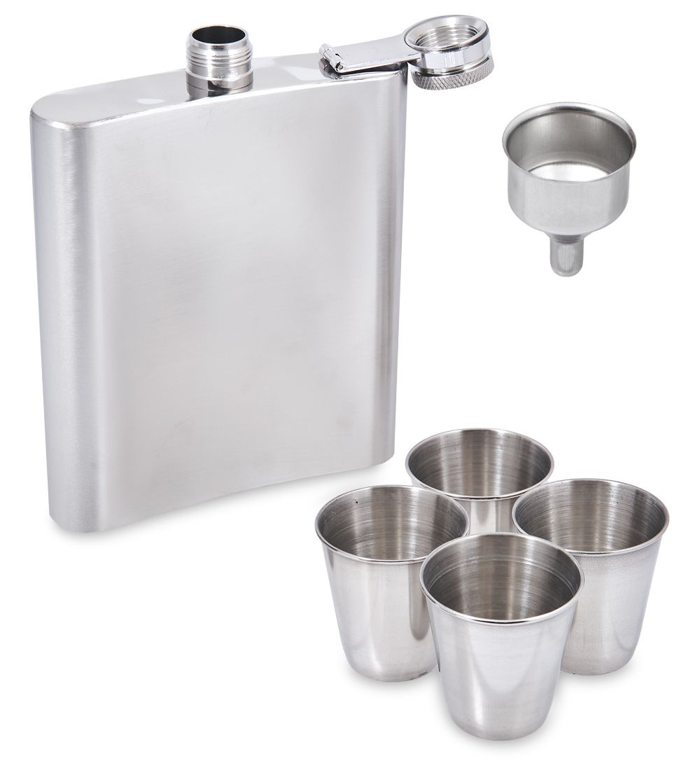 GT-92 Подарочный набор фляжка со стопками «Классика» 500 мл