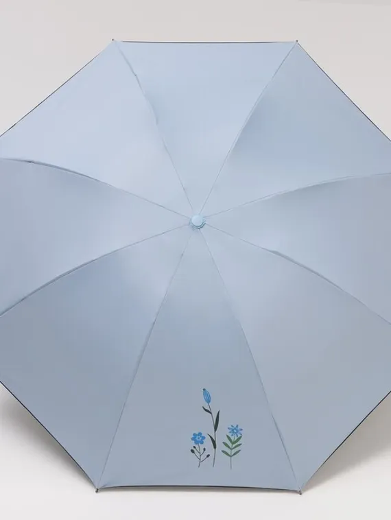 Зонт механический «Цветы», ветроустойчивый, 4 сложения, 8 спиц, R = 48 см, цвет МИКС