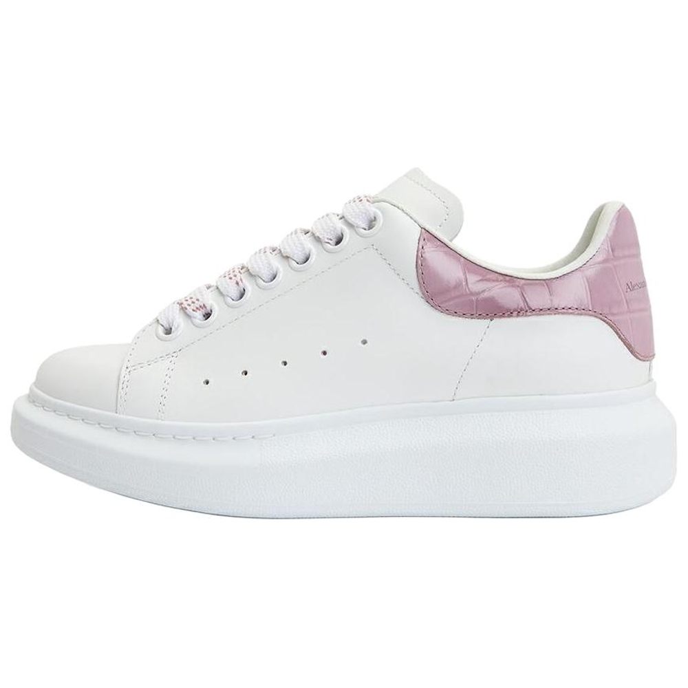 Alexander McQueen Oversized White Pink Croc Women"s