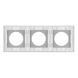 Рамка стеклянная FRM-GLARE-GC-3-WH (Arlight, -) 043838