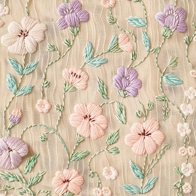 Вышитые цветы