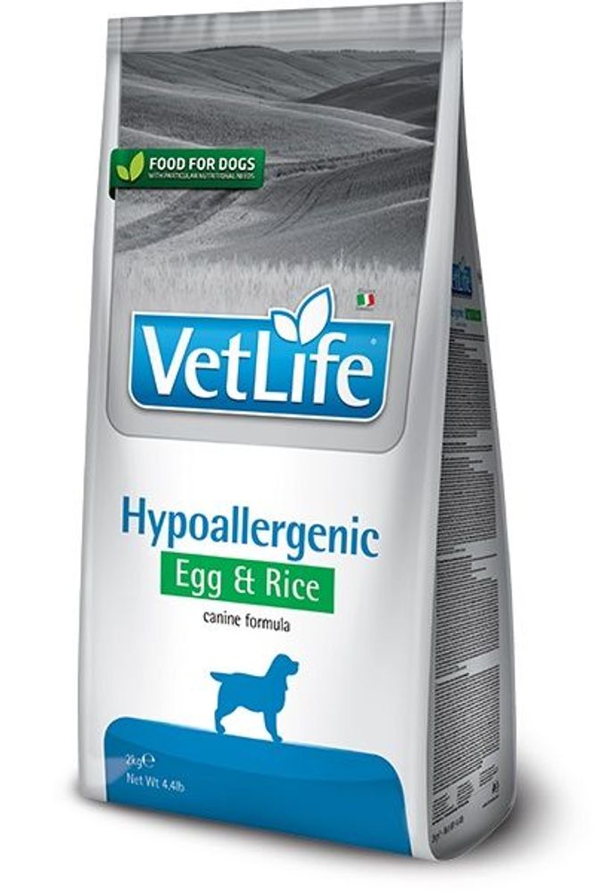 Сухой диетический корм Farmina Vet Life Dog Hipo для собак с рисом и яйцом (при пищевой аллергии) 2кг Сухой диетический корм Farmina Vet Life Dog Hipo для собак с рисом и яйцом (при пищевой аллергии) 2кг