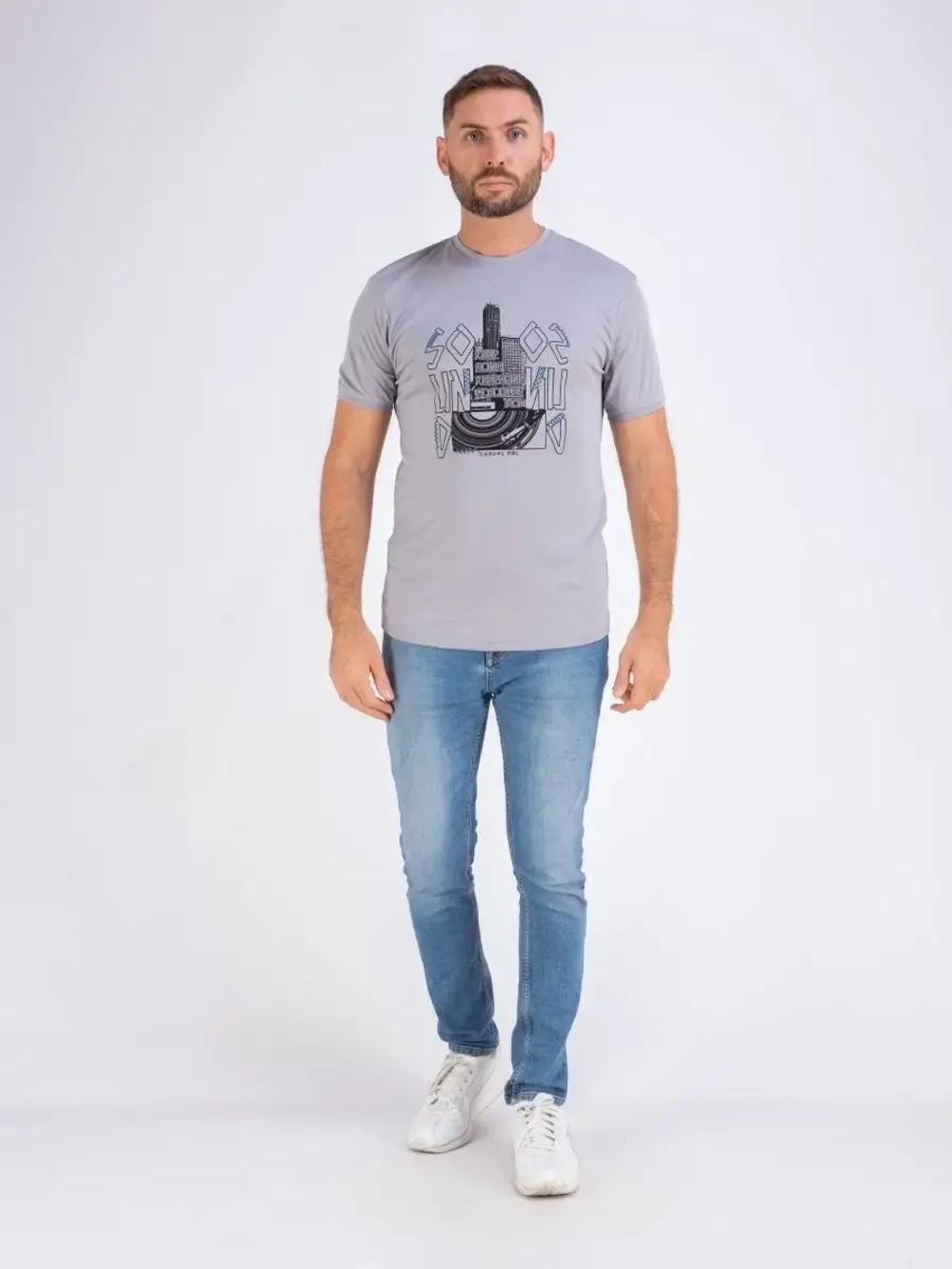 Футболка мужская однотонная Турция