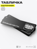 Табличка прикол на дверь для офиса "Команда мечты", шуточная в комнату, смешная в кабинет, прикольная для дома, юмор для коллеги, 30х10 см, Айдентика Технолоджи