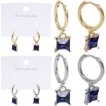 Серьги из гиппоалергенного сплава «ЛАТТИ», монтана, цвет серебро и золото, 2,5см