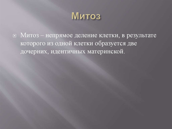 Модель "Митоз и мейоз клетки"