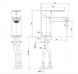 Смеситель для раковины LAPARET MOLERA N3017302LPT