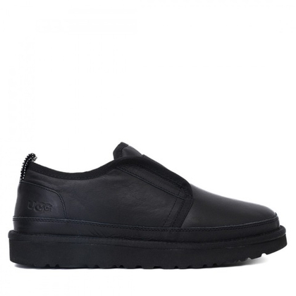 UGG Mens Slippers Flex Leather Black