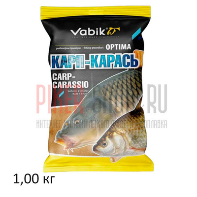 Прикормка Vabik Optima Carp-Carassio (Карп-Карась), 1 кг