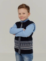 жилет вязаный