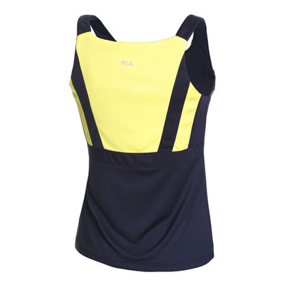Женская теннисная майка Fila Elisa Tank Top Women - Dark Blue, Yellow