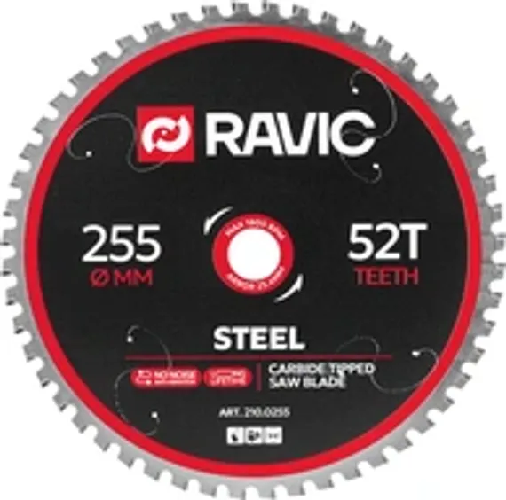 Диск пильный TCT по стали Ravic, 230х25,4 мм, Z=48, арт. 210.0230