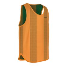 Манишка детская TORRES двухсторонняя, TR11949O/G, р.Jr, тренировочная, полиэстер, оранж-зелен