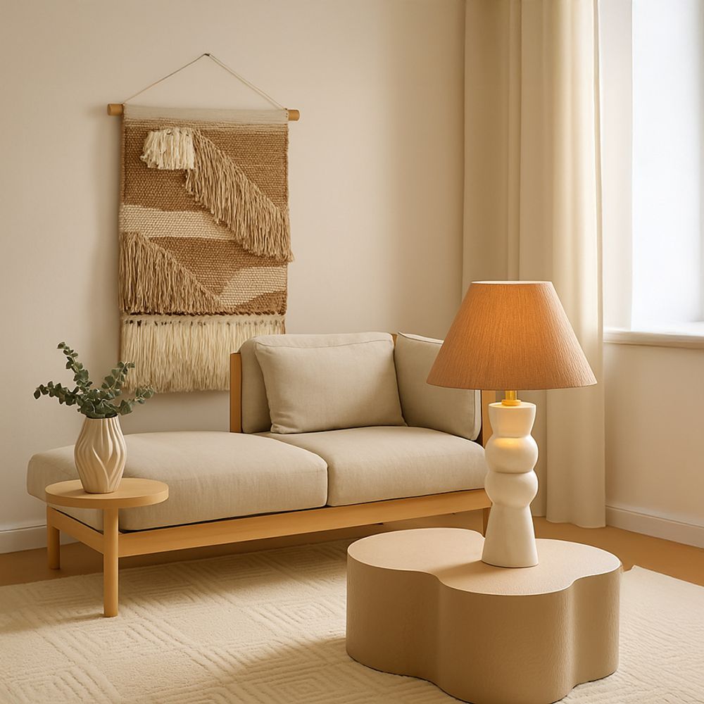 Светильник настольный Agot, 30х52 см, белый