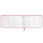 Еженедельник 2025г. А6, 87*150ммм, Феникс+ Виннер красный, кож.зам, тиснение, ляссе, 64л