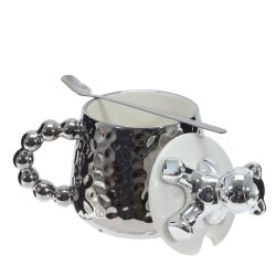 GAEM Кружка с крышкой и ложкой, 400 мл, L14 W10 H14 см, 2в.