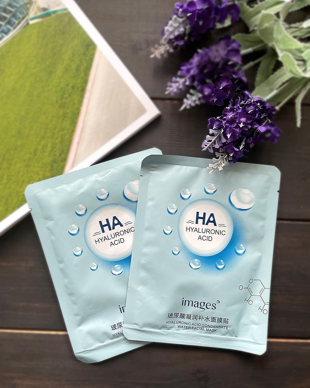 Увлажняющая тканевая маска с гиалуроновой кислотой и экстрактом морских водорослей