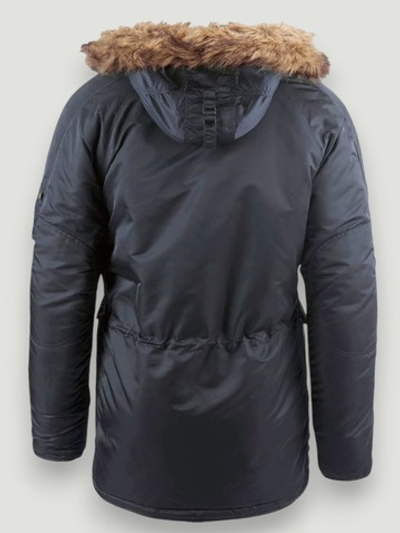 Куртка Аляска Alpha Slim Fit N-3B (стальной синий - steel blue)