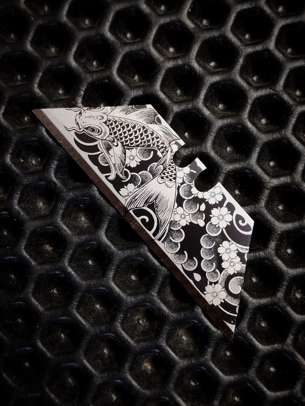 Сменные лезвия с гравировкой. Японский сет №3