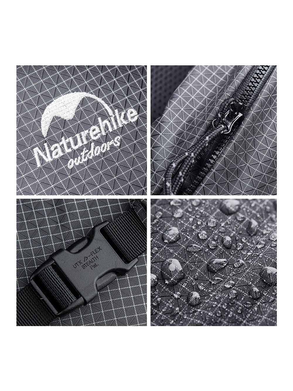 Рюкзак Naturehike Rock Series NH19BP095 60-65 л с рамой Hiking, Climbing, Trekking and Travelling Black, 6927595746370