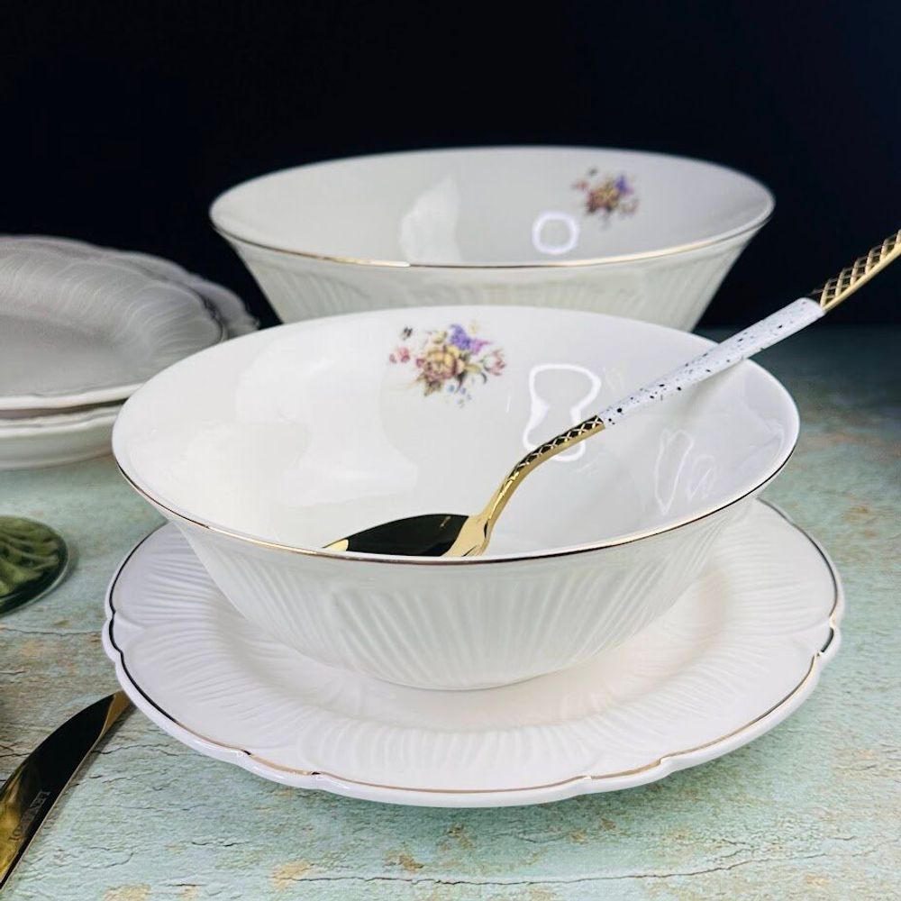 Lenardi 109-177 Салатник 18см ORCHIDEA в под.уп.(х12)Фарфор