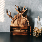 Разделочные доски из сибирского кедра 3 шт. в ящике. RDN28