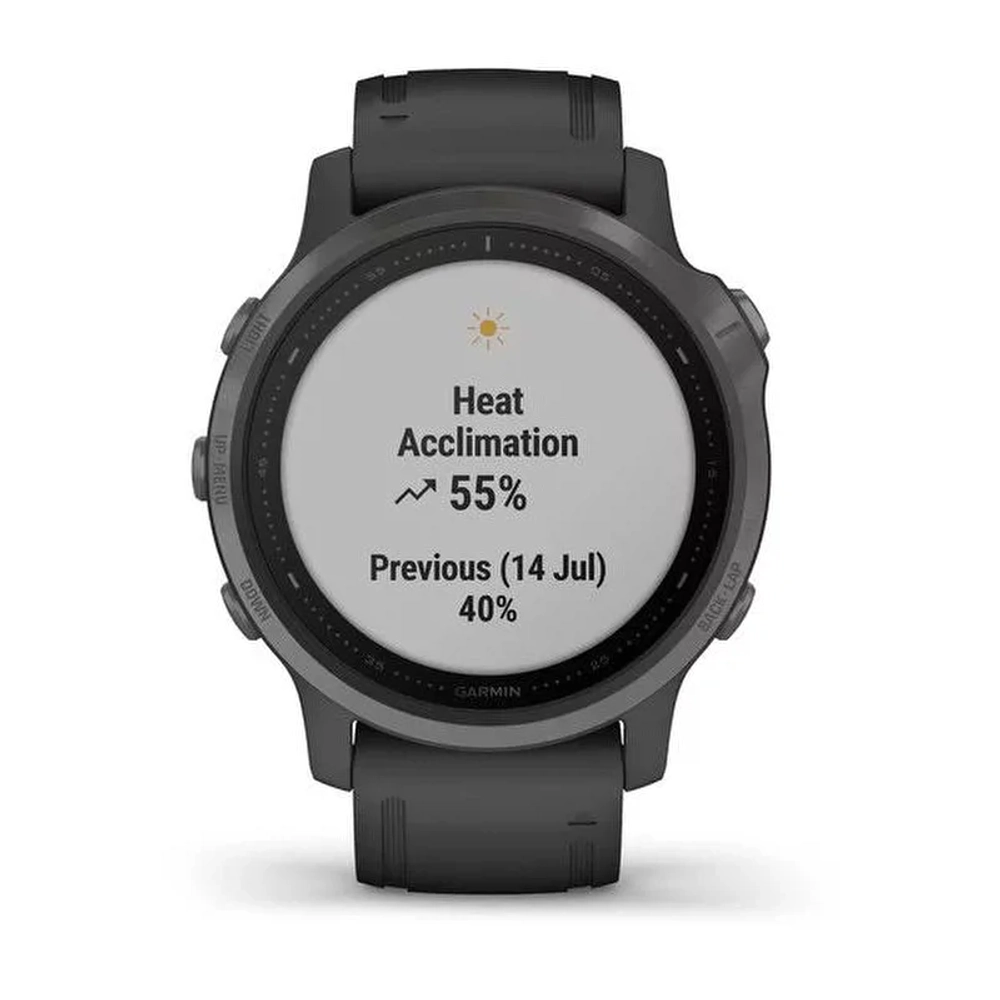 Смарт-часы Garmin Fenix 6s Sapphire, серый DLC, 010-02159-25