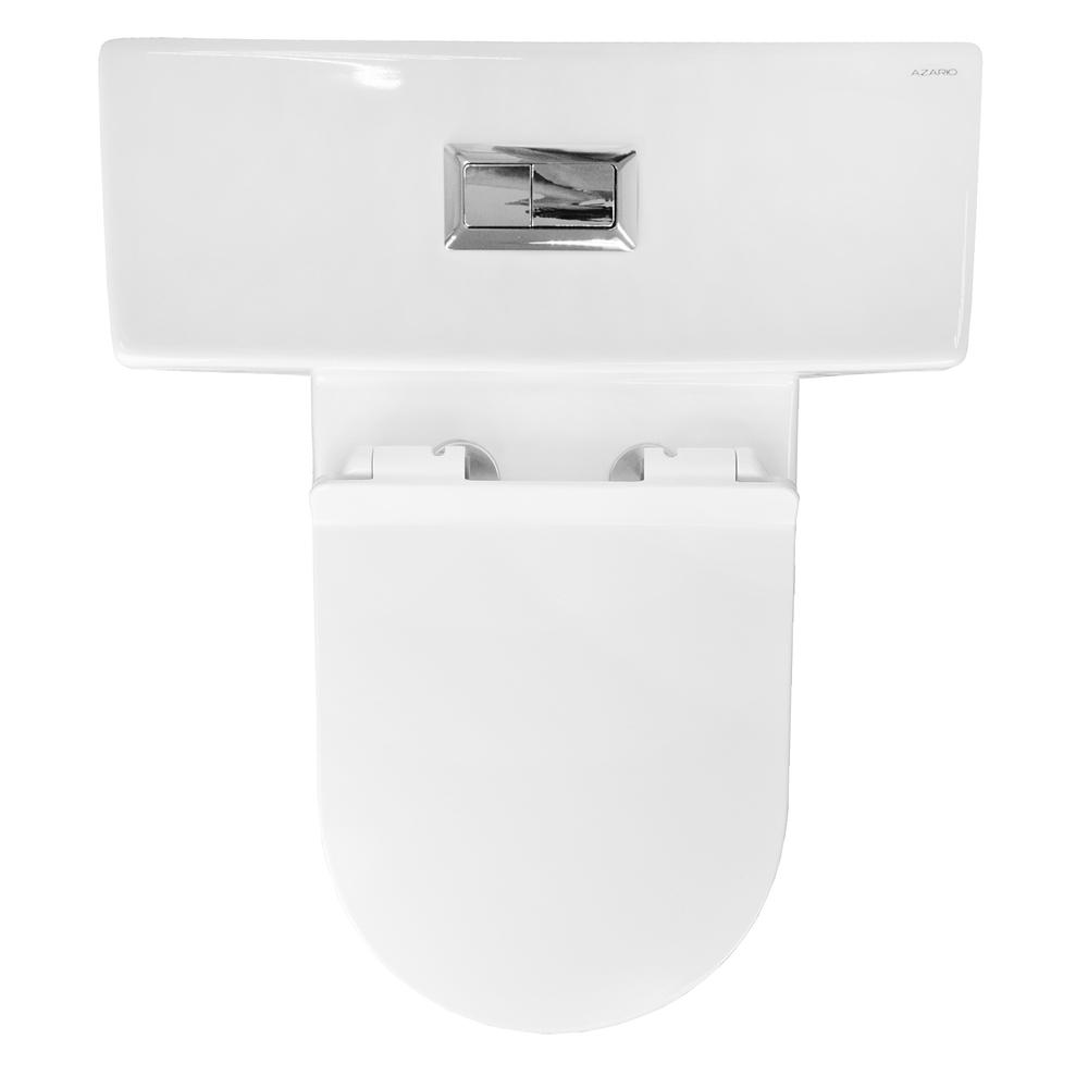 Унитаз напольный Azario CORSA 630x380x830 безободковый с бачком и сиденьем микролифт (AZ-2062S)