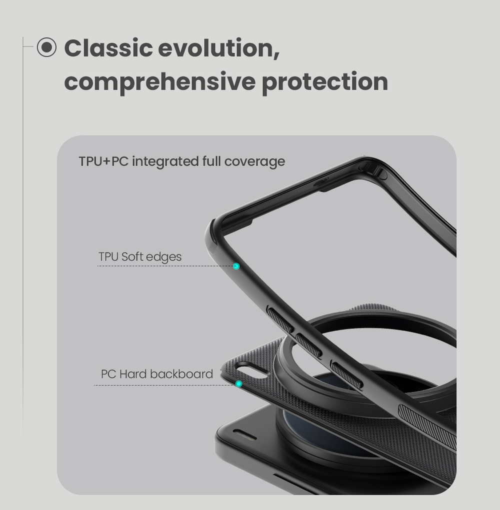 Чехол противоударный от Nillkin c поддержкой MagSafe для Vivo X200 Ultra, серия Super Frosted Shield Pro Magnetic Case