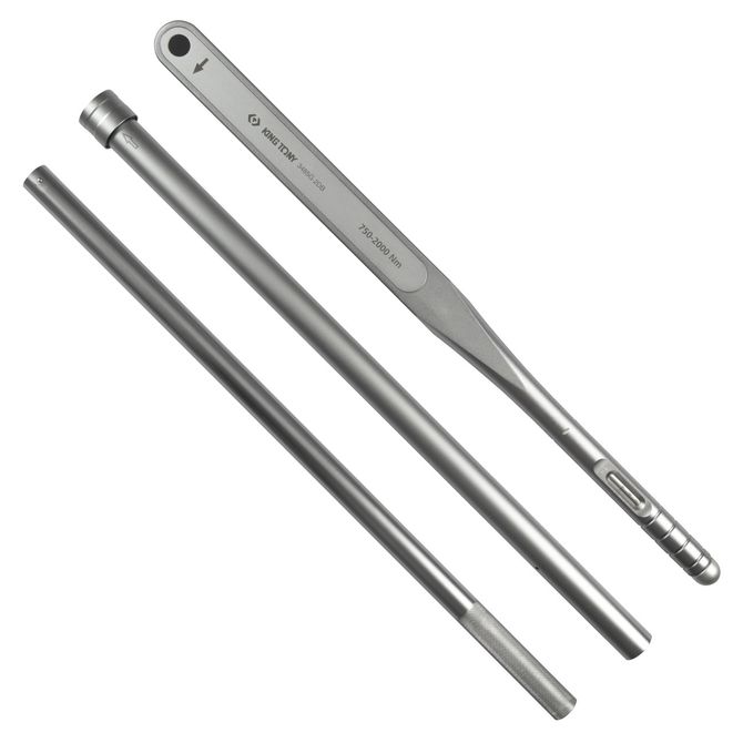 KING TONY (3485G-2DB) Динамометрический ключ серии "ALUMINIUM", 1", 750-2000 Нм, футляр