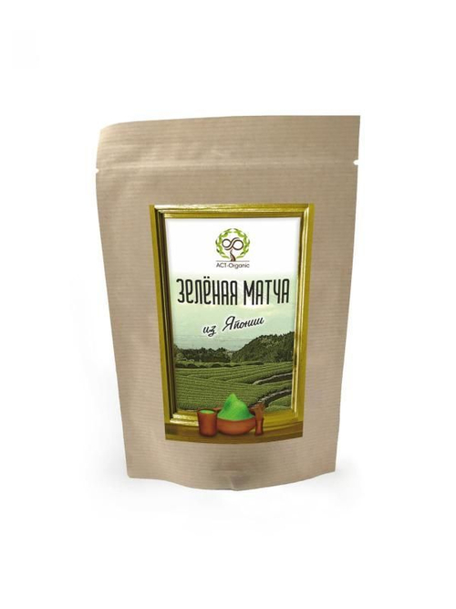 Зеленый чай Матча из Японии ACT-Organic