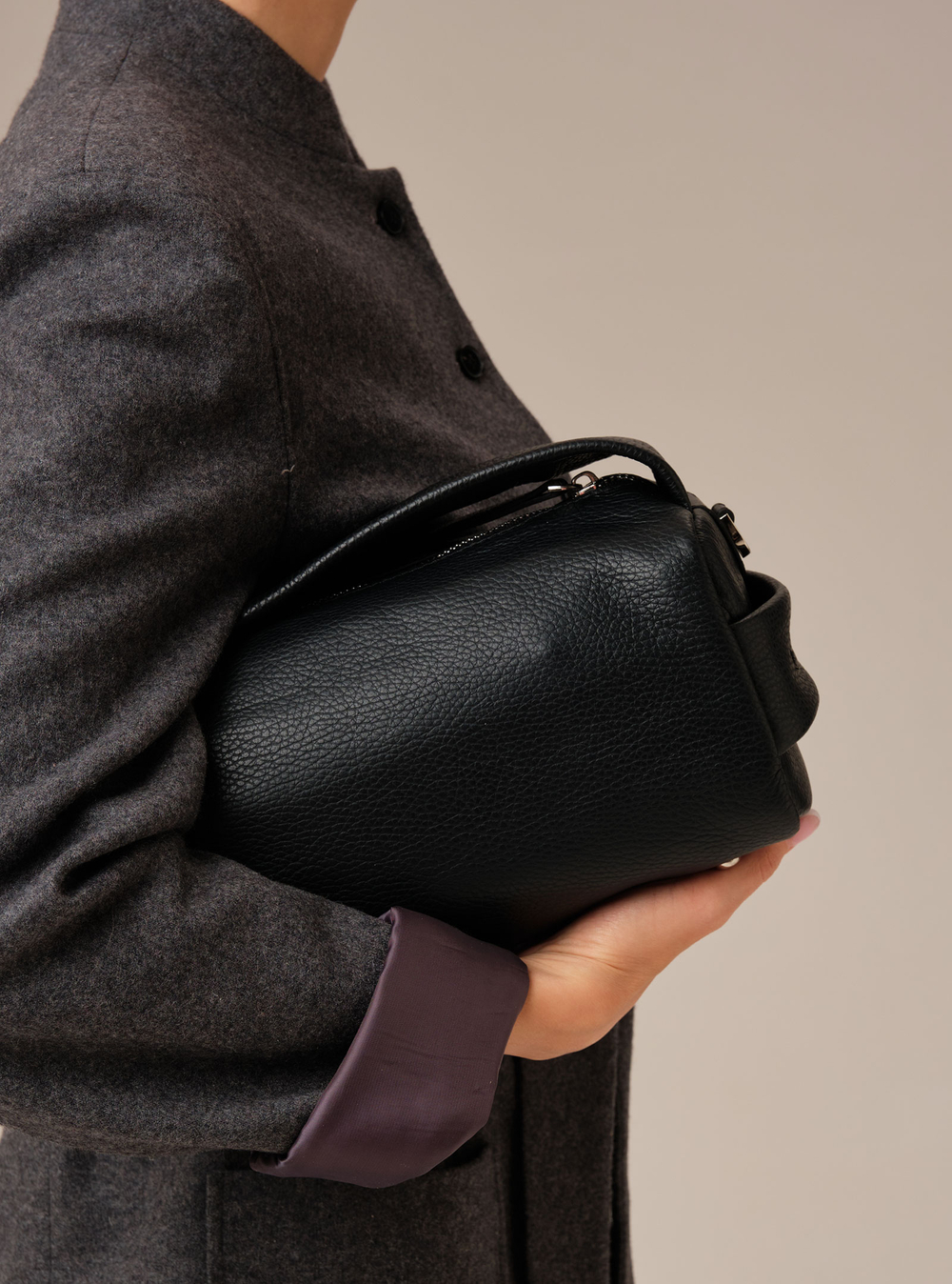 Кожаная сумка Solea DBR 31365 черный