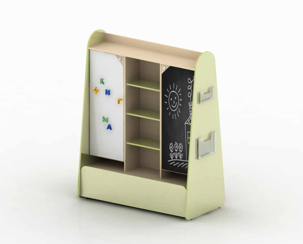 Стеллаж дидактический с креплением для ковров Адела серия Скандик