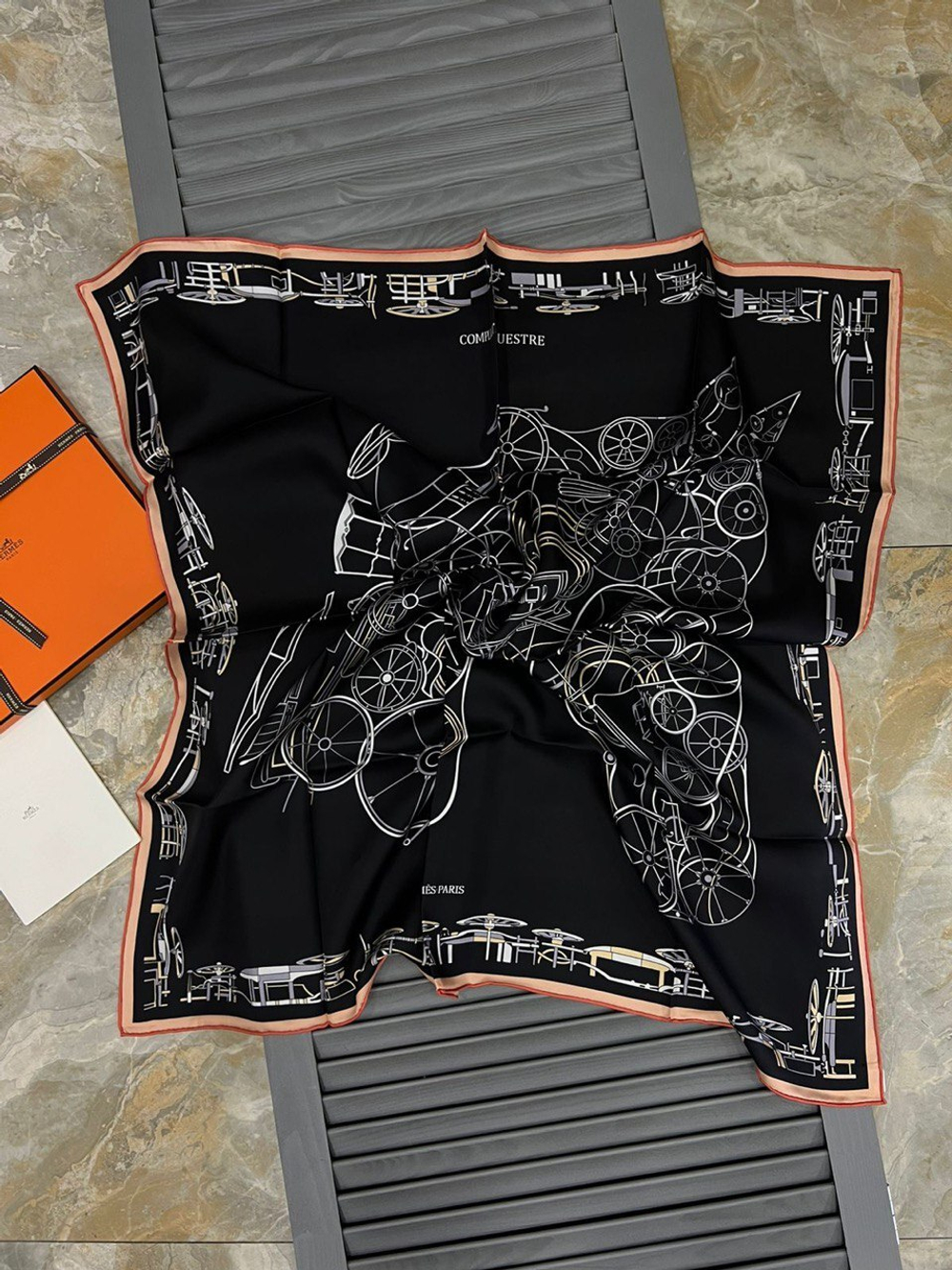 Платок Hermes 90х90 см, арт. 483149720