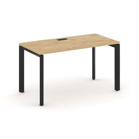 Style Project Стол письменный SN-59P.SP-001 Тиквуд Светлый/Металл Черный/Черный Заглушка 980*600*750