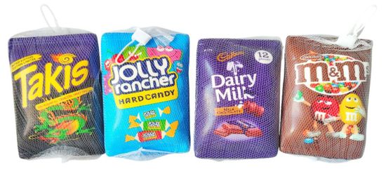 Сквиш мякиши ассорти в сеточке 14см