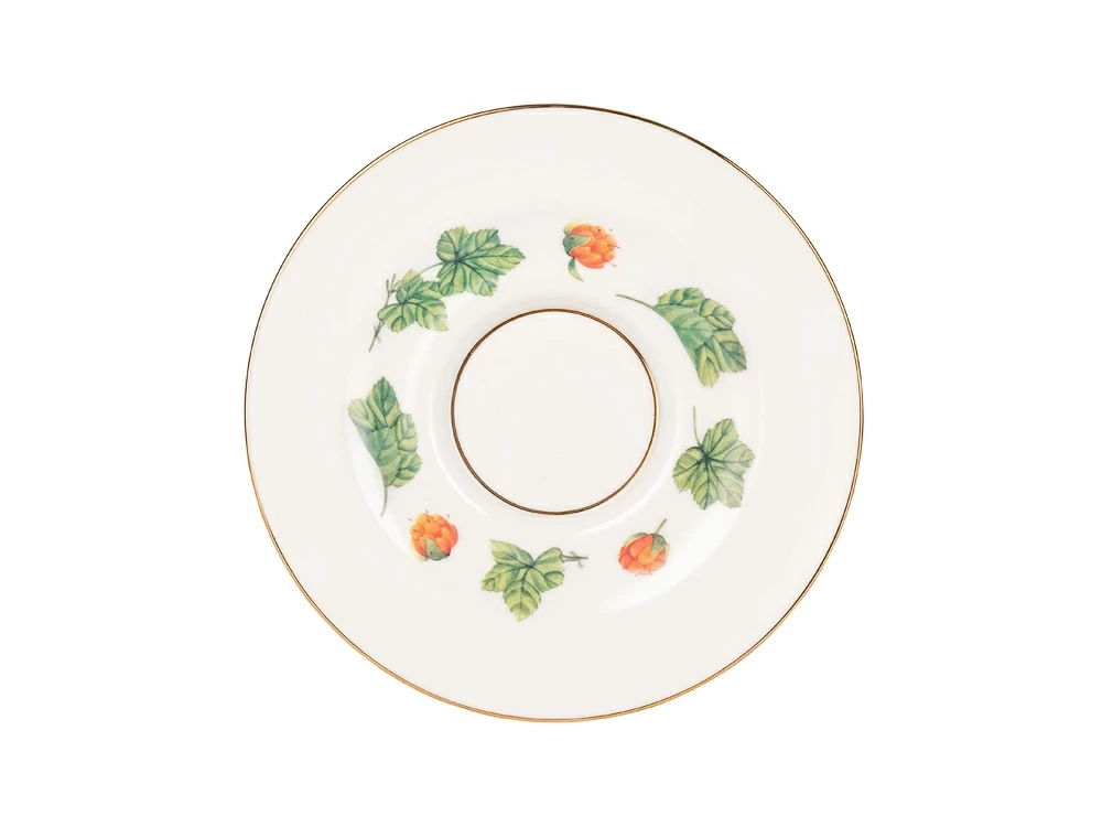 Чашка с блюдцем чайная форма Айседора рисунок Морошка арт. 81.26753.00.1