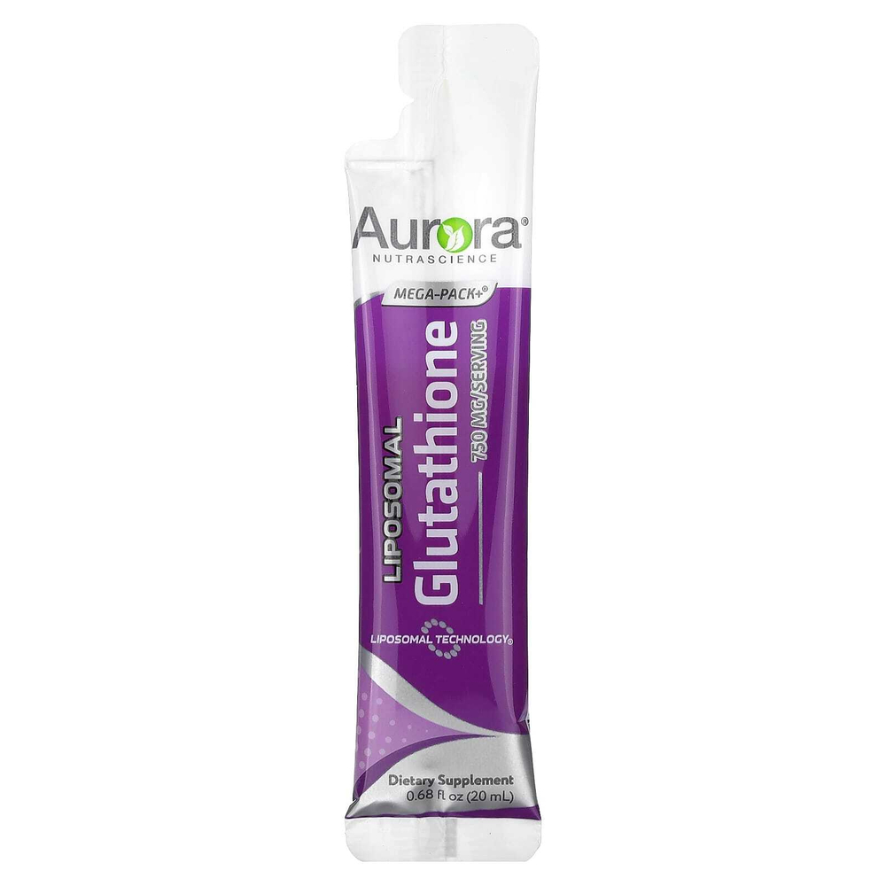 Aurora Nutrascience, Mega-Pack+®, липосомальный глутатион, 32 пакетика по 20 мл (0,68 жидк. унции)